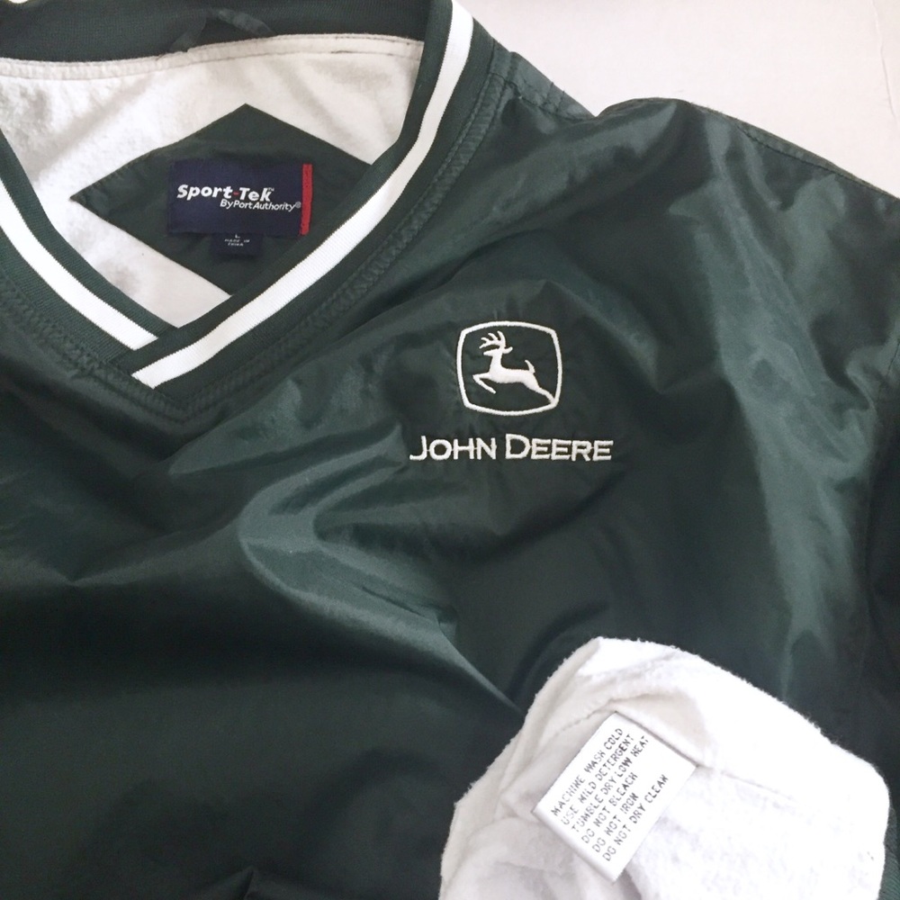 John Deere Sport-Tek Windbreaker Shirt Jacket L - Picture 4 of 6